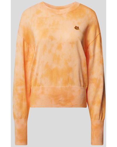 KENZO Sweatshirt im Batik-Look - Orange