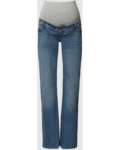 Mama.licious Umstands-Jeans mit elastischem Einsatz Modell 'BLAISE' - Blau