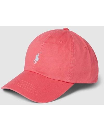 Polo Ralph Lauren Basecap mit Logo-Stitching - Pink