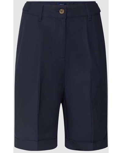 GANT Shorts mit seitlichen Eingrifftaschen - Blau
