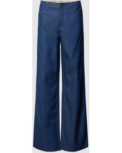 G-Star RAW Loose Cut Jeans mit offenen Saum Modell 'Judee' - Blau
