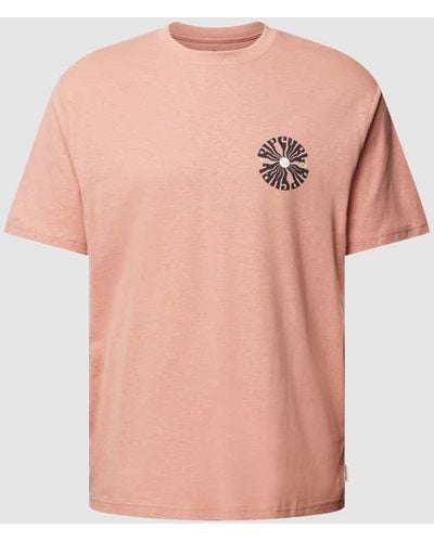 Rip Curl T-Shirt mit Label-Detail Modell 'PSYCHE CIRCLES' - Pink