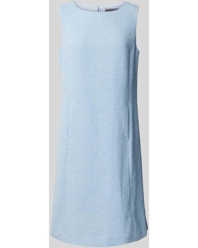White Label Knielanges Kleid mit Rundhalsausschnitt - Blau