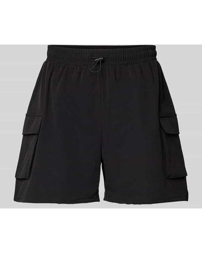 Noisy May Shorts mit elastischem Bund Modell 'KIRBY' - Schwarz