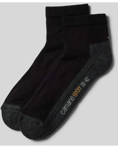 Camano Socken mit Feuchtigkeitsregulierung im 2er-Pack - Schwarz