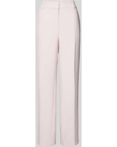 SELECTED Wide Leg Stoffhose mit Bügelfalten Modell 'RITA' - Pink