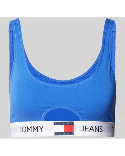 Tommy Hilfiger Bustier mit Cut Out Modell 'HERITAGE' - Blau