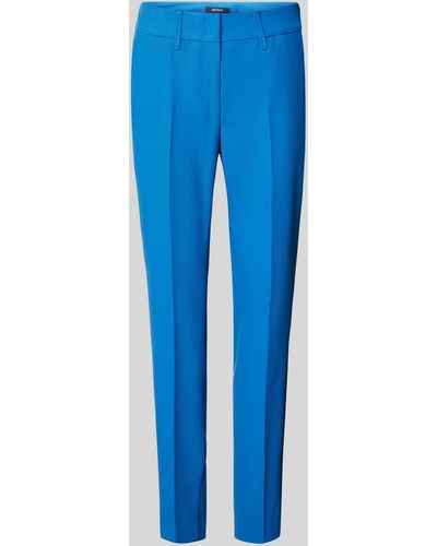 Gardeur Regular Fit Stoffhose mit Bügelfalten Modell 'DENISE8' - Blau