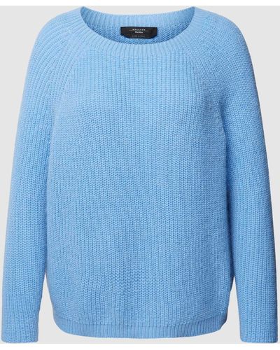 Weekend by Maxmara Gebreide Pullover Met Ronde Hals - Blauw