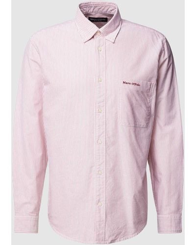 Marc O' Polo Regular Fit Vrijetijdsoverhemd Met Button-downkraag - Roze