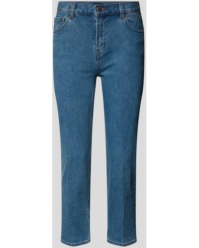 Theory Slim Fit Jeans mit verkürzter Passform - Blau