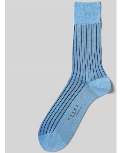 FALKE Socken aus reiner Baumwolle Modell 'Shadow' - Blau