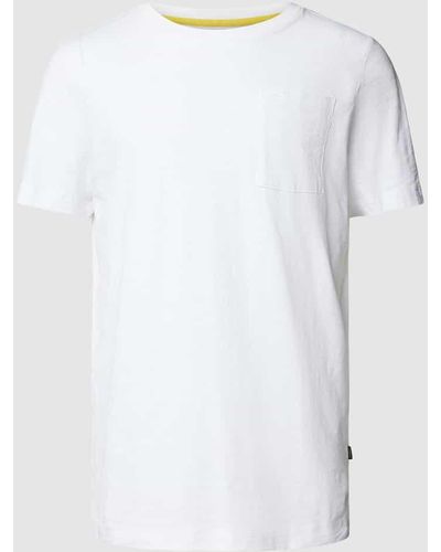 Camel Active T-Shirt mit aufgesetzter Brusttasche - Weiß