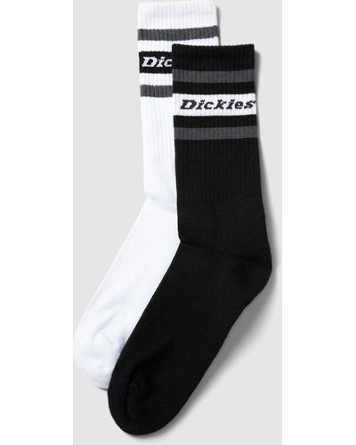 Dickies Socken mit Kontraststreifen im 2er-Pack Modell 'GENOLA' - Schwarz