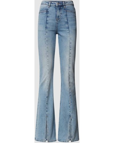 Review High Rise Jeans im Flared Cut - Blau