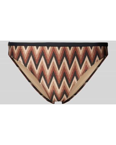 Marie Jo Bikini-Hose mit grafischem Muster Modell 'ANA' - Braun