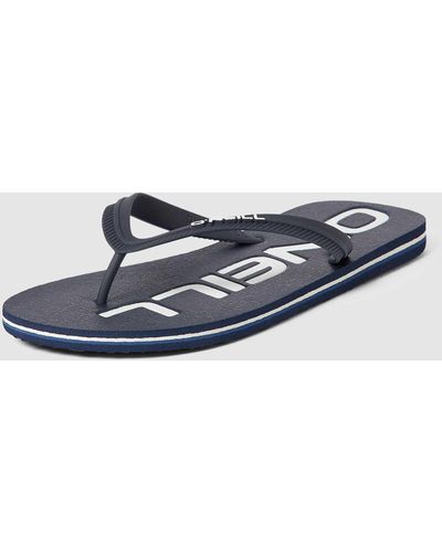 O'neill Sportswear Slides mit Label-Applikation - Weiß