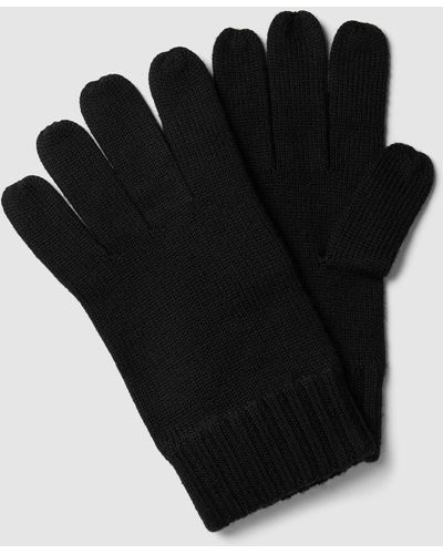 Polo Ralph Lauren Handschoenen Met Ribboorden - Zwart