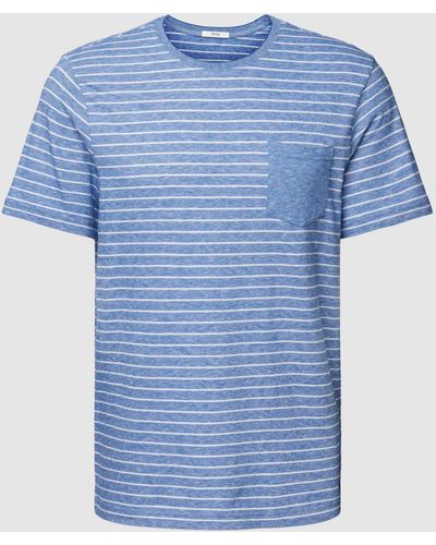 Brax T-Shirt mit Brusttasche Modell 'Timo' - Blau