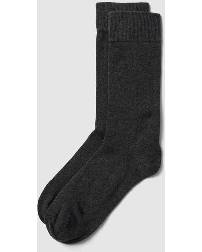 S.oliver Socken aus Bio-Baumwolle im 2er-Pack - Schwarz