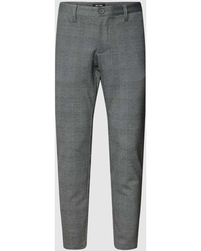 Only & Sons Tapered Fit Hose mit Stretch-Anteil Modell 'Mark' - Grau