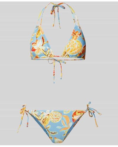 Shiwi Bikini mit floralem Muster Modell 'LIZ' - Mettallic