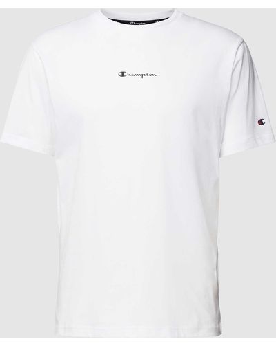 Champion T-Shirt mit Label-Print Modell 'LEGACY CENTER' - Weiß