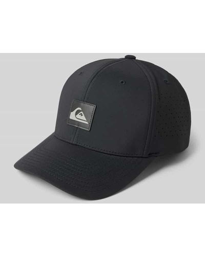 Quiksilver Basecap mit Label-Patch Modell 'ADAPTED' - Schwarz