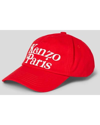 KENZO Basecap mit Label-Stitching - Rot
