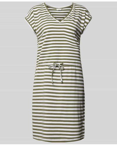 B.Young Knielanges Kleid mit Tunnelzug Modell 'Pandinna' - Mehrfarbig