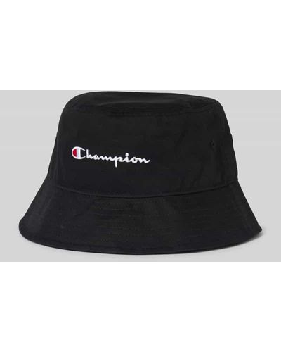 Champion Bucket Hat mit Label-Stitching - Schwarz