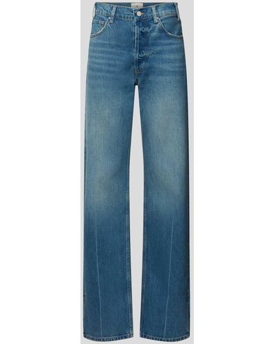 Anine Bing Loose Fit Jeans im High Waist Stil - Blau