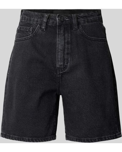 ARMEDANGELS Regular Fit Jeansshorts im 5-Pocket-Design Modell 'SHEAARI' - Schwarz