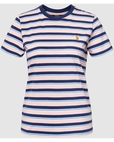 Polo Ralph Lauren T-Shirt mit Streifenmuster - Blau
