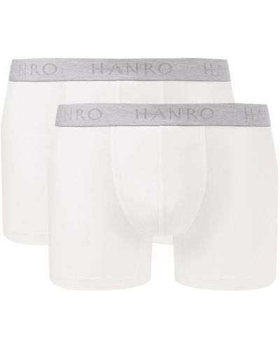 Hanro Boxershort Met Labeldetails - Wit