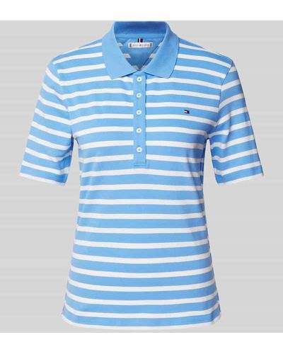 Tommy Hilfiger Poloshirt mit Streifenmuster - Blau
