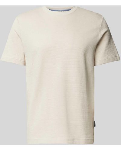Tom Tailor T-shirt Met Structuurmotief - Naturel
