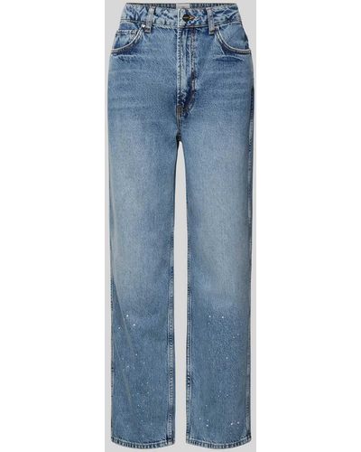 Anine Bing Bootcut Fit Jeans aus reiner Baumwolle - Blau