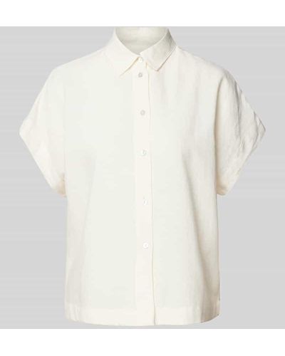 Jake*s Hemdbluse mit durchgehender Knopfleiste - Weiß