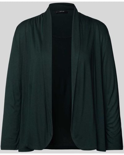 Opus Cardigan mit offener Vorderseite Modell 'Sandrine' - Grün