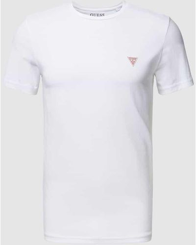 Guess T-Shirt mit Logo-Detail Modell 'JOE' - Weiß