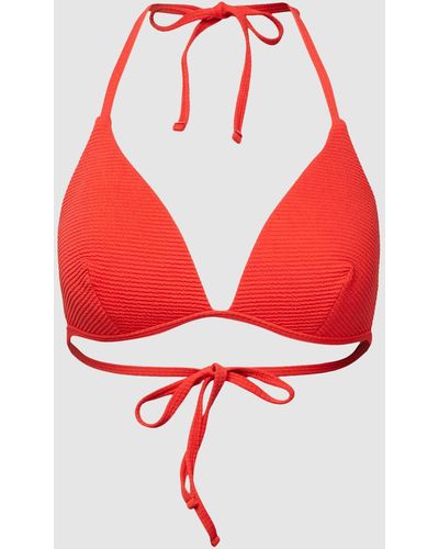 Esprit Bikinitop Met Structuurmotief - Rood