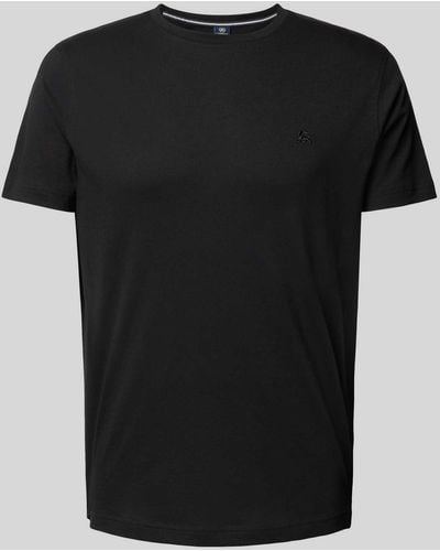Lerros T-shirt Met Ronde Hals - Zwart