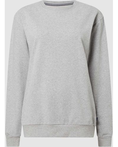 CALIDA Sweatshirt mit Rundhalsausschnitt - Grau