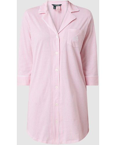 Lauren by Ralph Lauren Nachthemd Met Polkadots - Roze