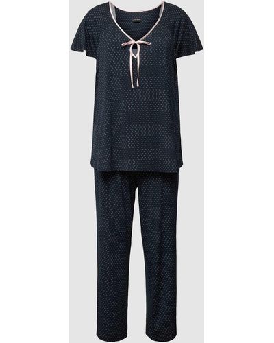 Kate Spade Pyjama Met All-over Motief - Blauw