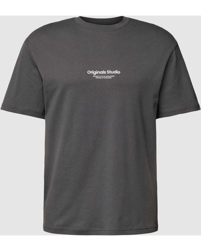 Jack & Jones T-Shirt mit Rundhalsausschnitt Modell 'JORVESTERBRO' - Grau