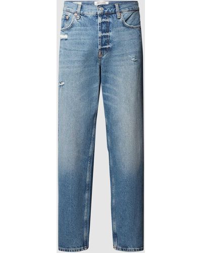 Only & Sons Loose Fit Jeans im Used-Look Modell 'FIVE LOOSE MID' - Blau