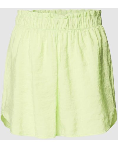 Vero Moda Shorts mit elastischem Bund Modell 'QUEENY' - Gelb