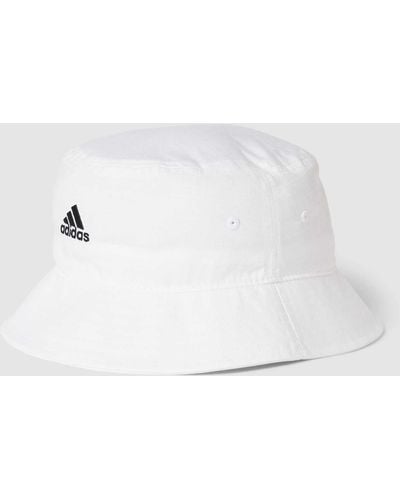 adidas Originals Bucket Hat mit Label-Stitching Modell 'CLAS BUCKET' - Weiß